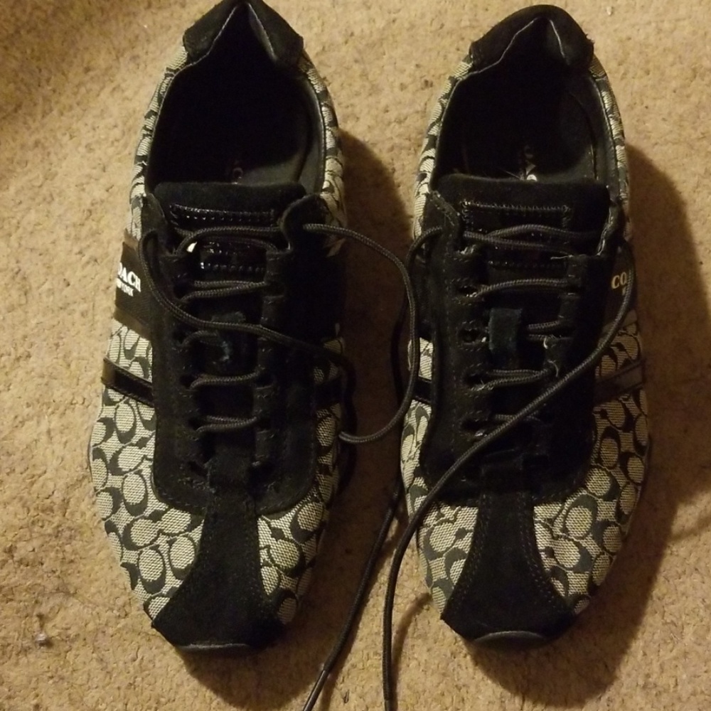 Coach sneakers size8 and a half